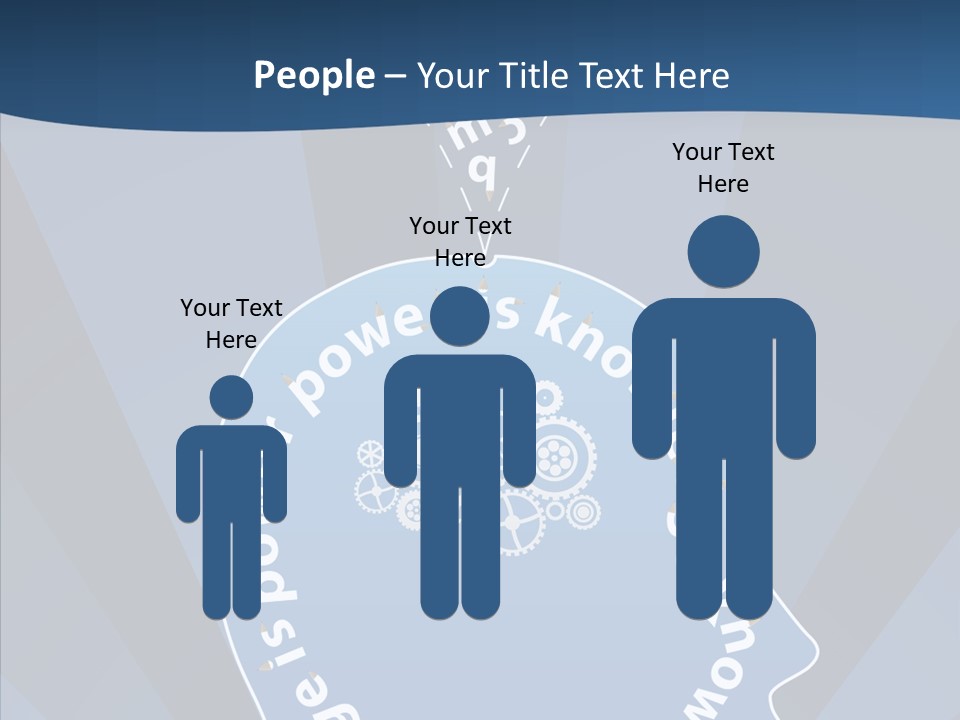 Problems Background Blue PowerPoint Template