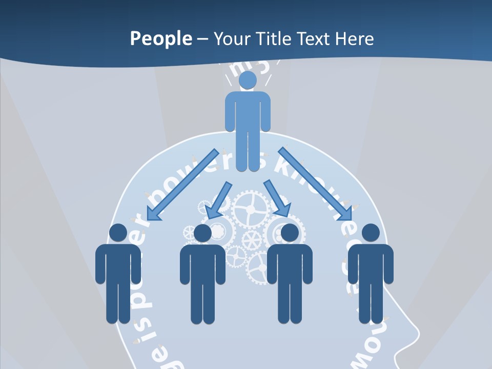 Problems Background Blue PowerPoint Template