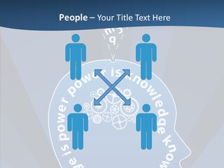 Problems Background Blue PowerPoint Template