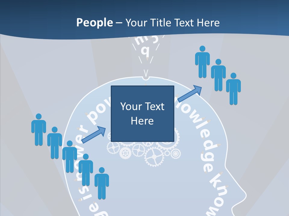 Problems Background Blue PowerPoint Template