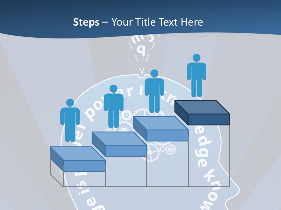 Problems Background Blue PowerPoint Template