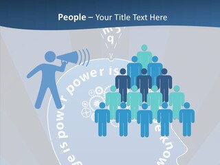Problems Background Blue PowerPoint Template