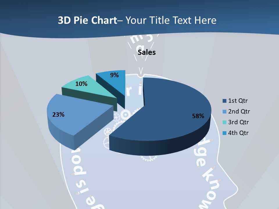 Problems Background Blue PowerPoint Template