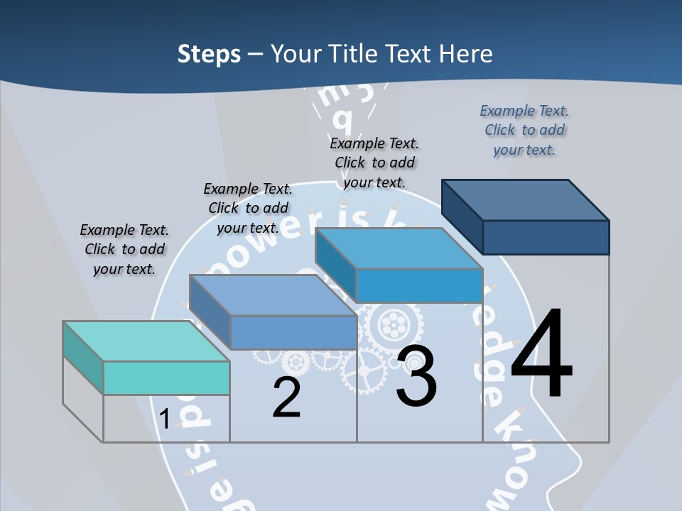 Problems Background Blue PowerPoint Template