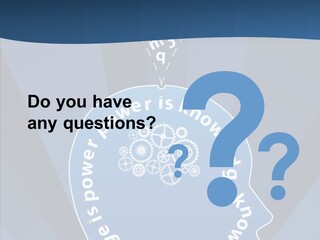 Problems Background Blue PowerPoint Template