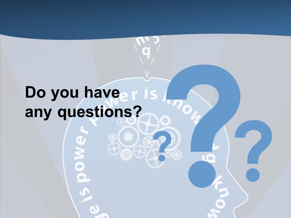 Problems Background Blue PowerPoint Template