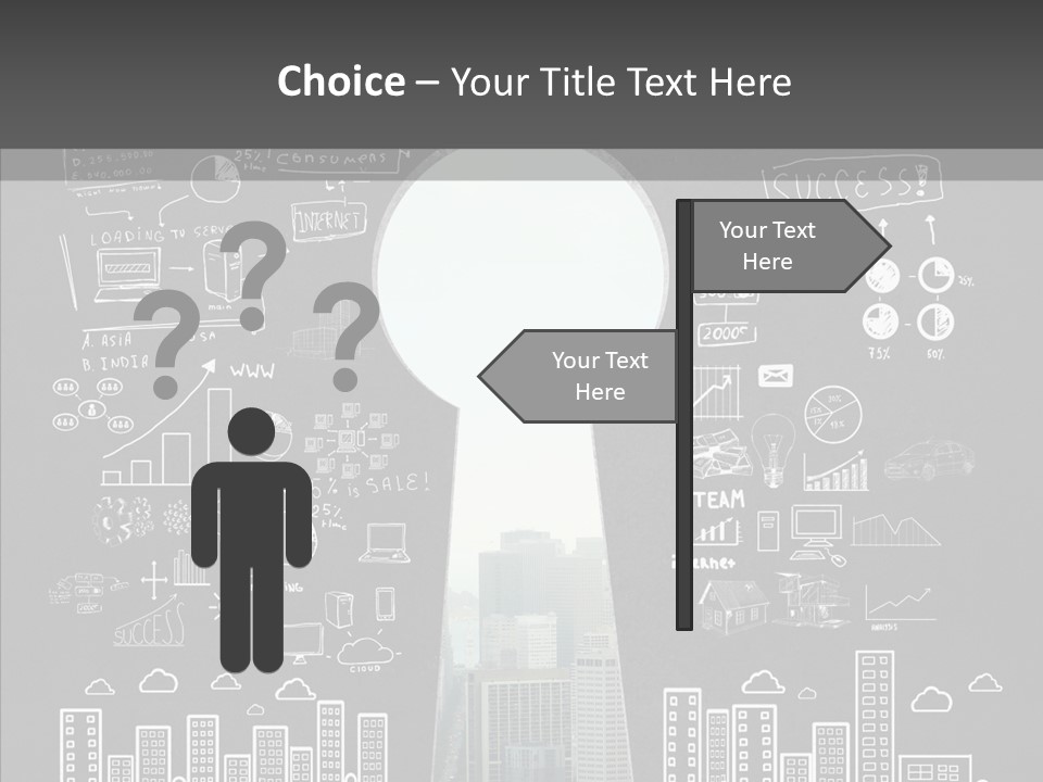 Marketing Entrance Success PowerPoint Template