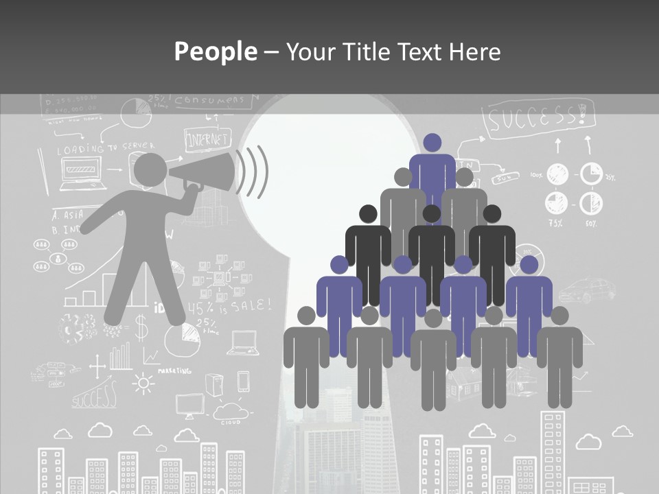 Marketing Entrance Success PowerPoint Template