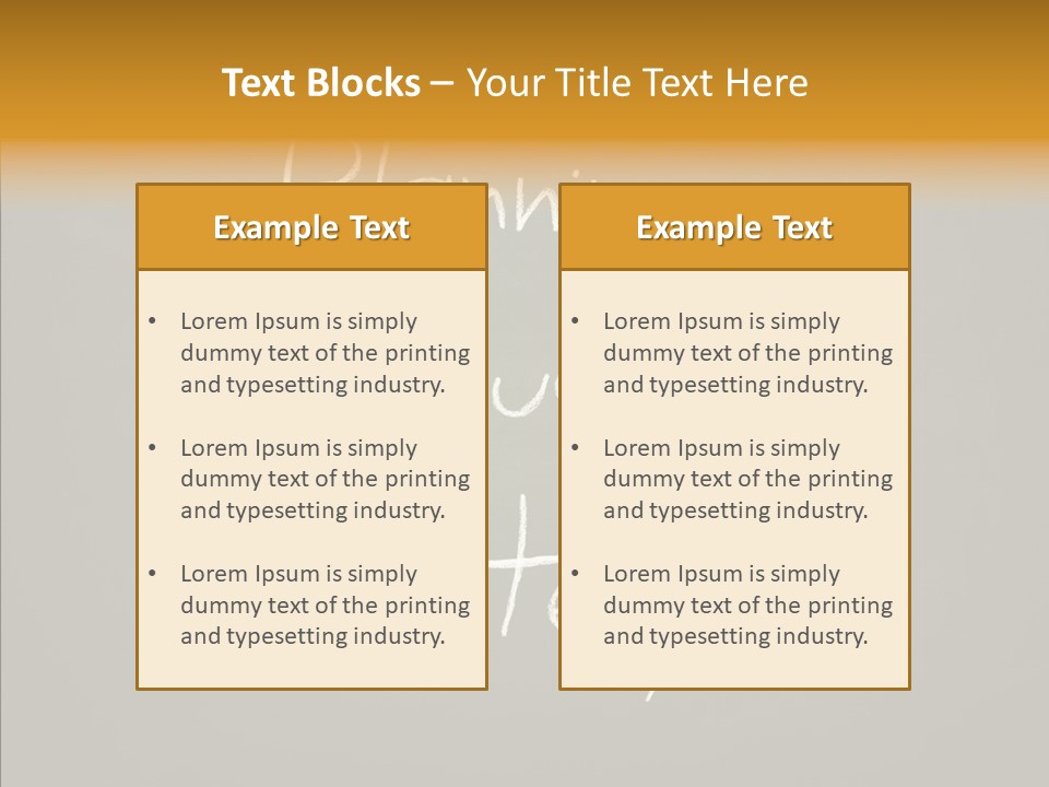 Partnership Coach Chart PowerPoint Template