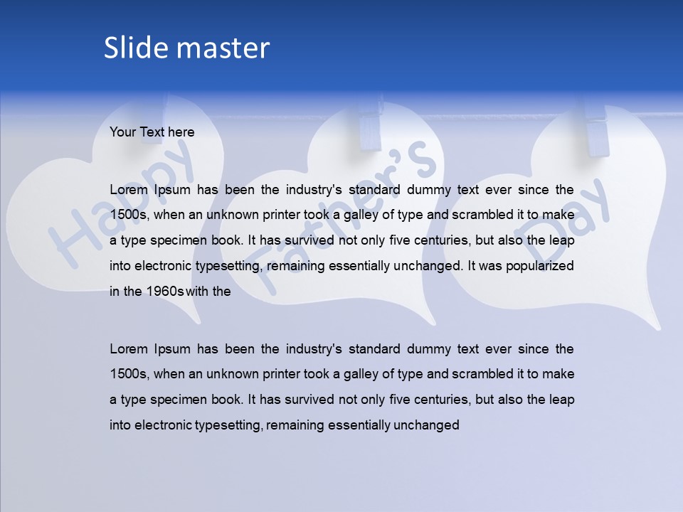 Wish Happy Fathers Day Celebrate PowerPoint Template