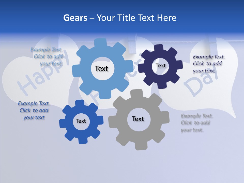 Wish Happy Fathers Day Celebrate PowerPoint Template