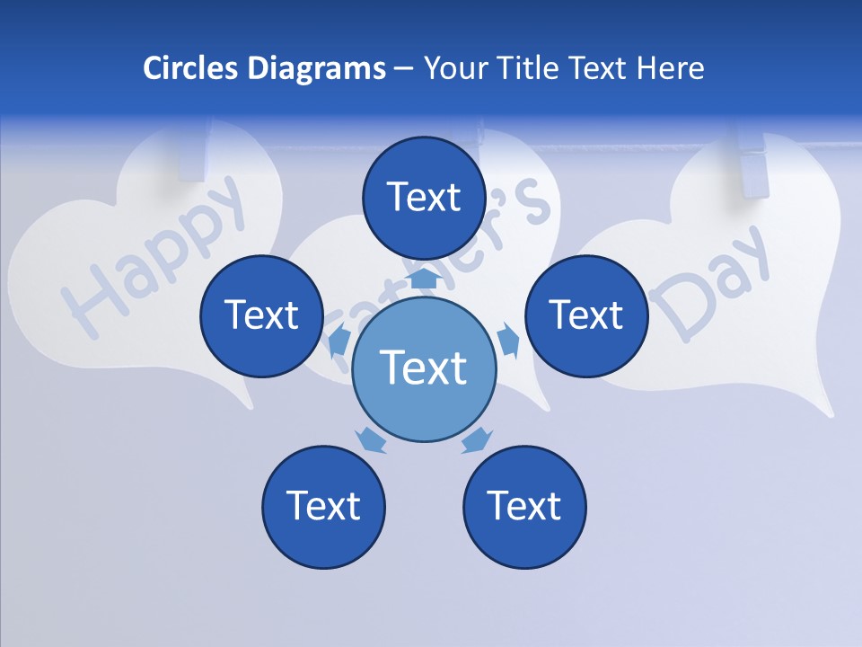 Wish Happy Fathers Day Celebrate PowerPoint Template