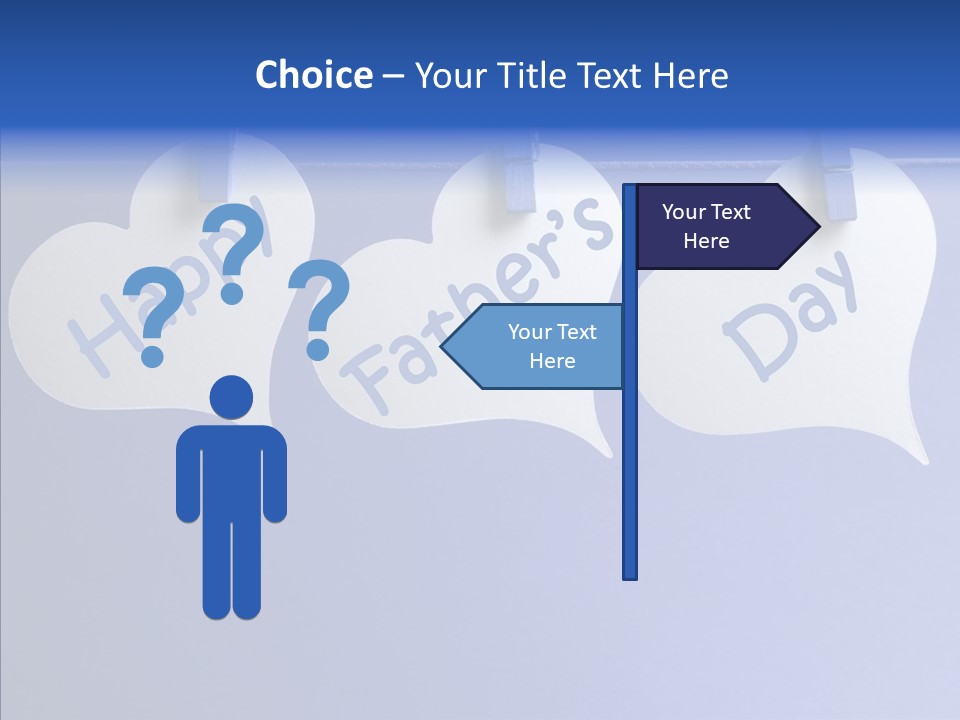 Wish Happy Fathers Day Celebrate PowerPoint Template