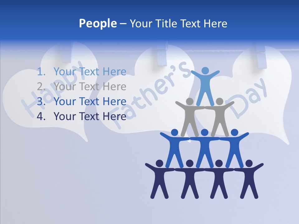 Wish Happy Fathers Day Celebrate PowerPoint Template