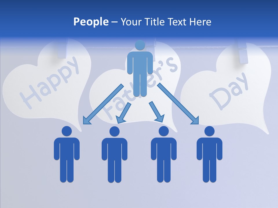 Wish Happy Fathers Day Celebrate PowerPoint Template