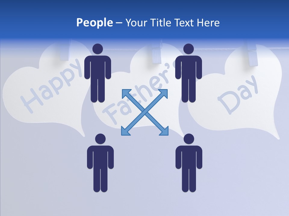 Wish Happy Fathers Day Celebrate PowerPoint Template