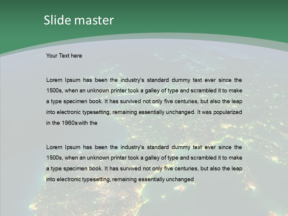 Sea Surface Travel PowerPoint Template