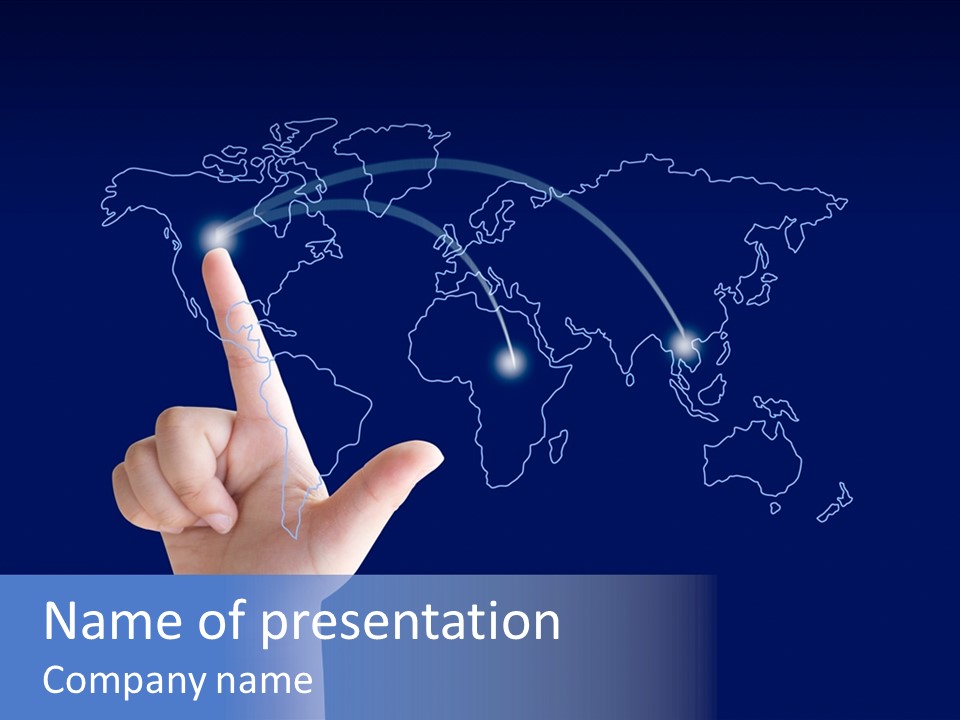 Transfer Travel Continent PowerPoint Template