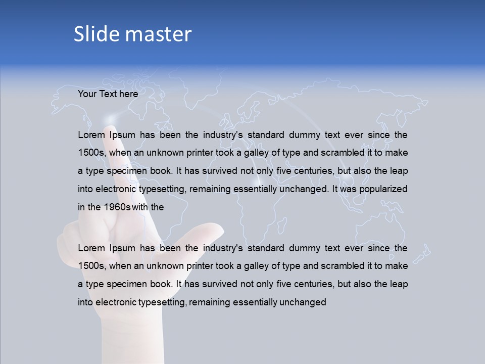 Transfer Travel Continent PowerPoint Template