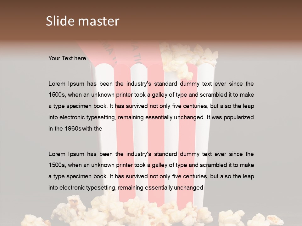 Treat White Cooked PowerPoint Template