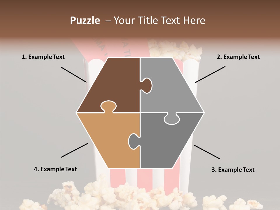 Treat White Cooked PowerPoint Template