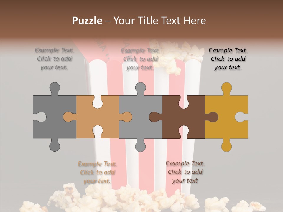 Treat White Cooked PowerPoint Template