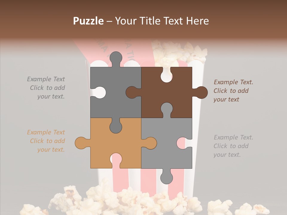 Treat White Cooked PowerPoint Template