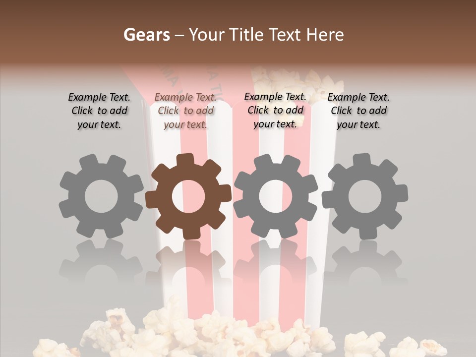 Treat White Cooked PowerPoint Template