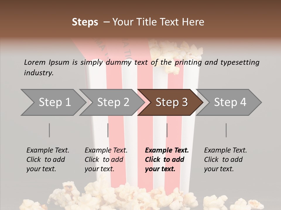 Treat White Cooked PowerPoint Template