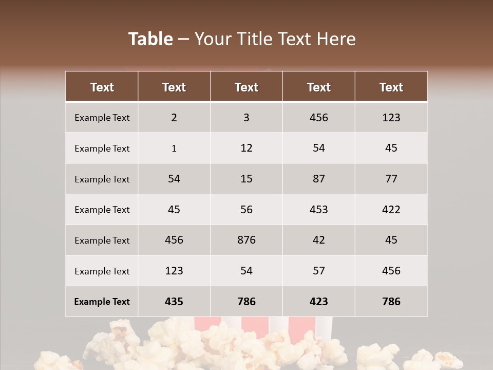 Treat White Cooked PowerPoint Template