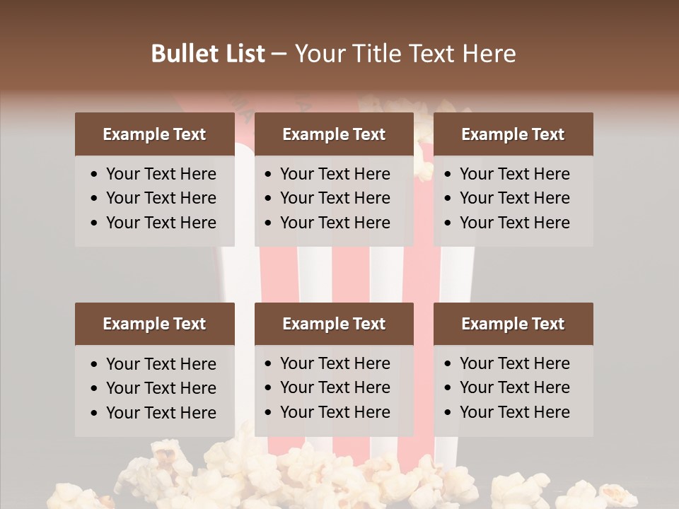 Treat White Cooked PowerPoint Template