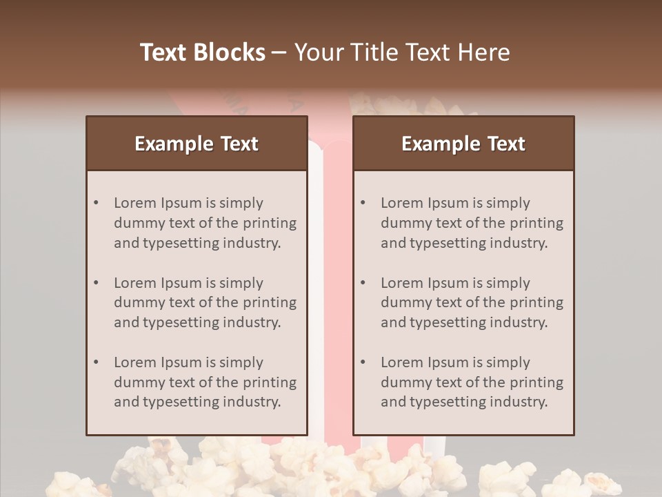 Treat White Cooked PowerPoint Template