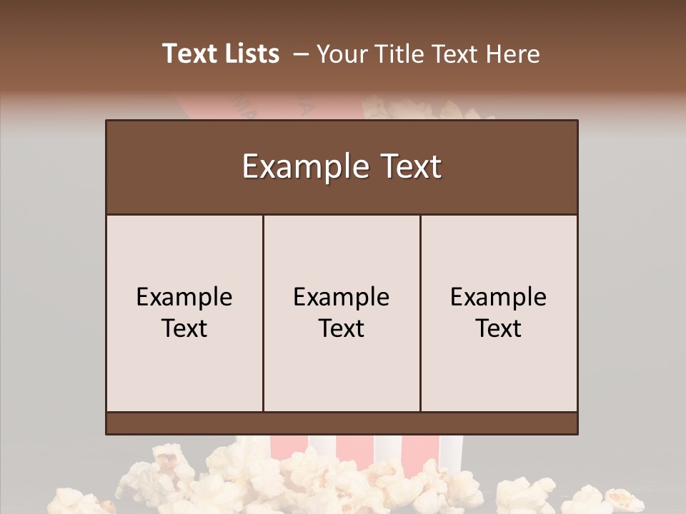 Treat White Cooked PowerPoint Template