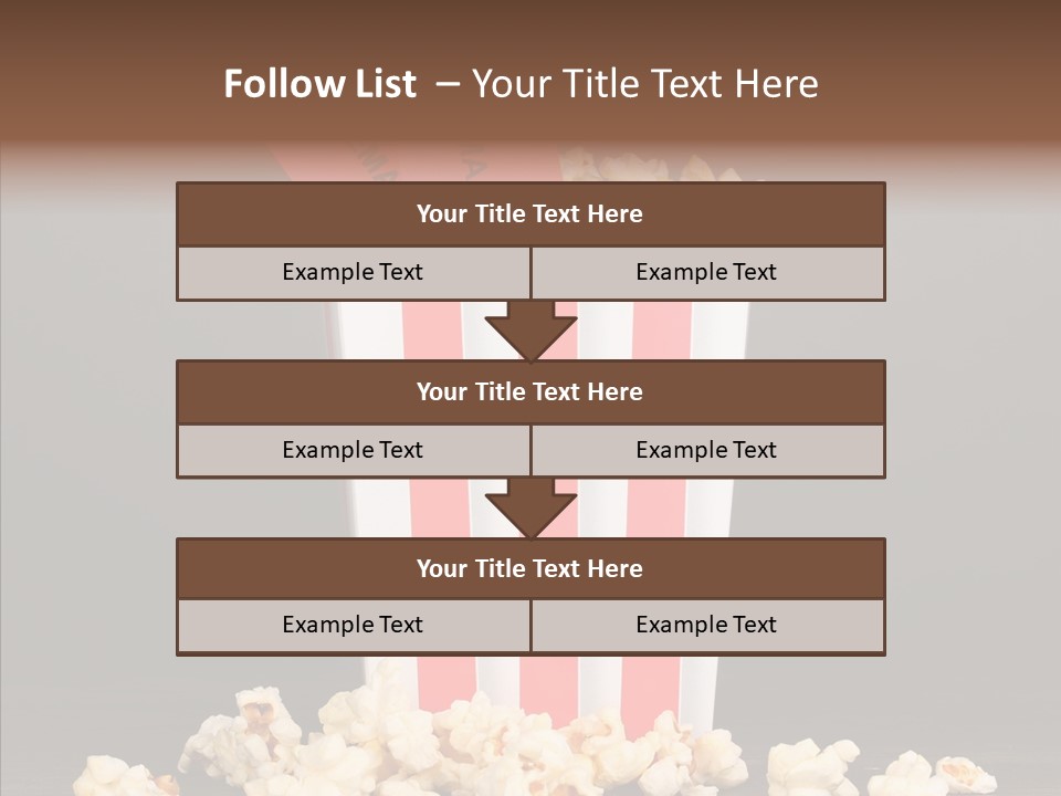Treat White Cooked PowerPoint Template