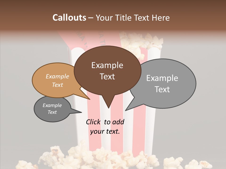 Treat White Cooked PowerPoint Template