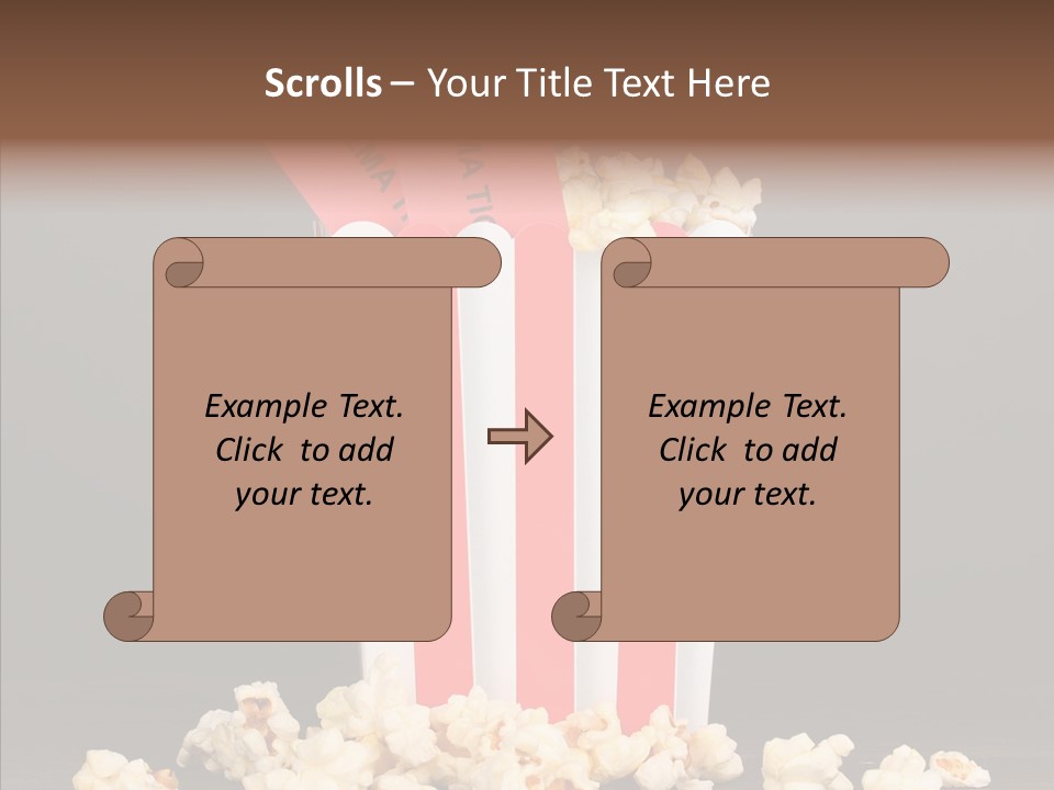 Treat White Cooked PowerPoint Template