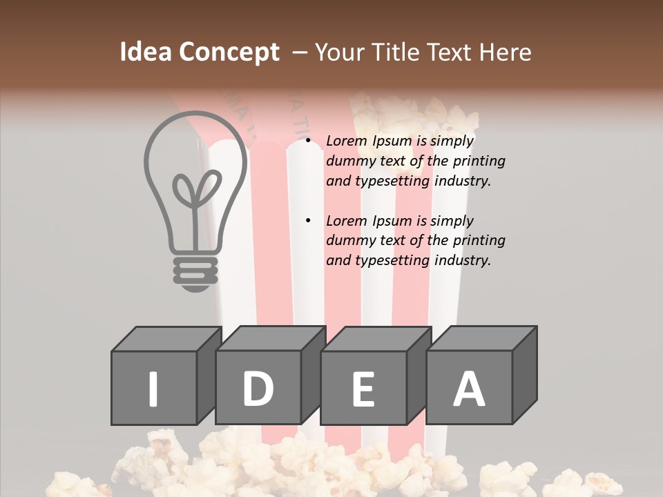 Treat White Cooked PowerPoint Template