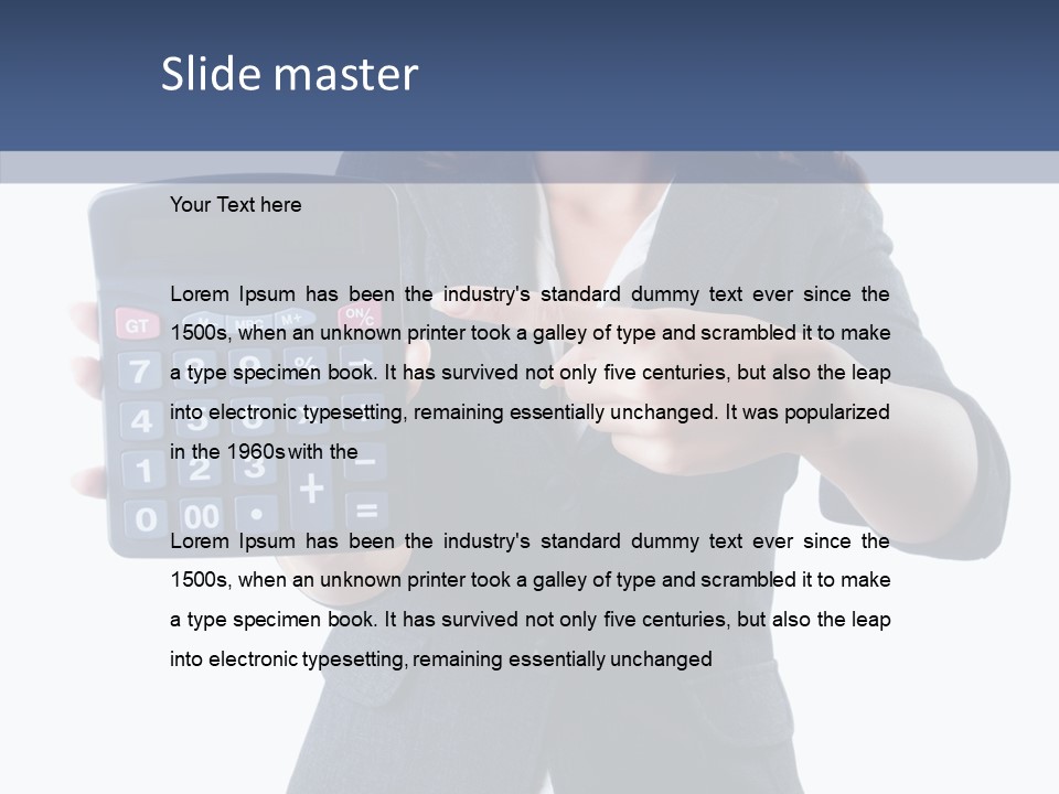 Job Finished Isolated PowerPoint Template