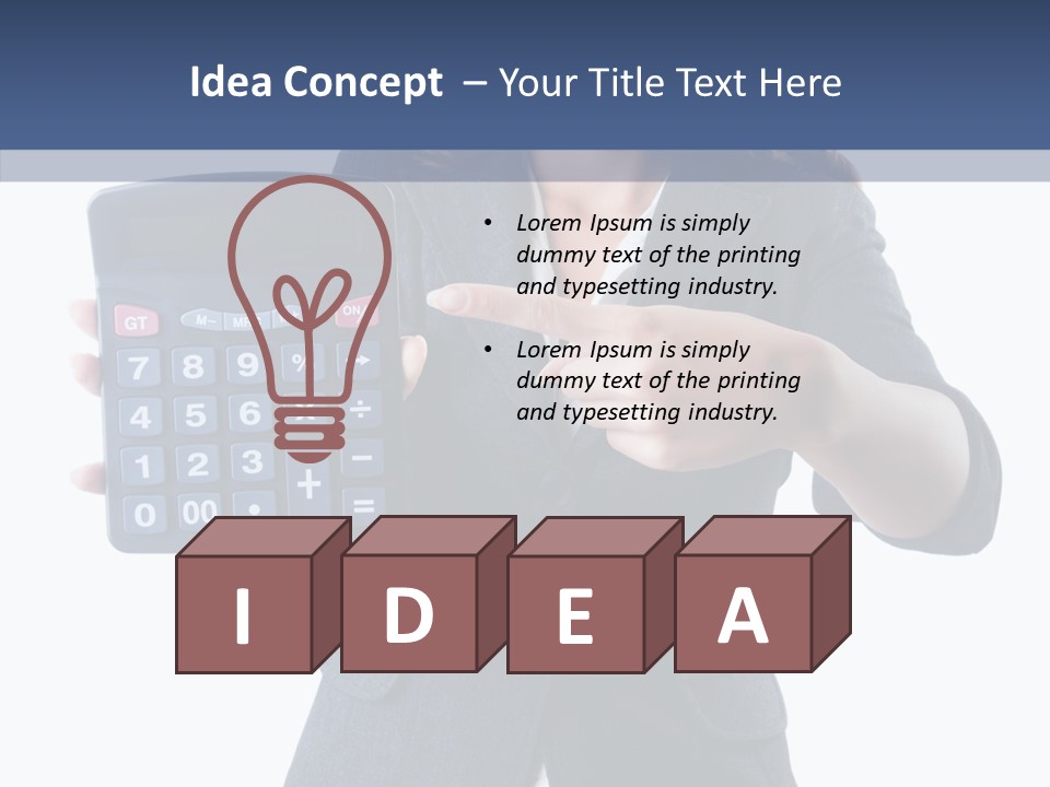 Job Finished Isolated PowerPoint Template