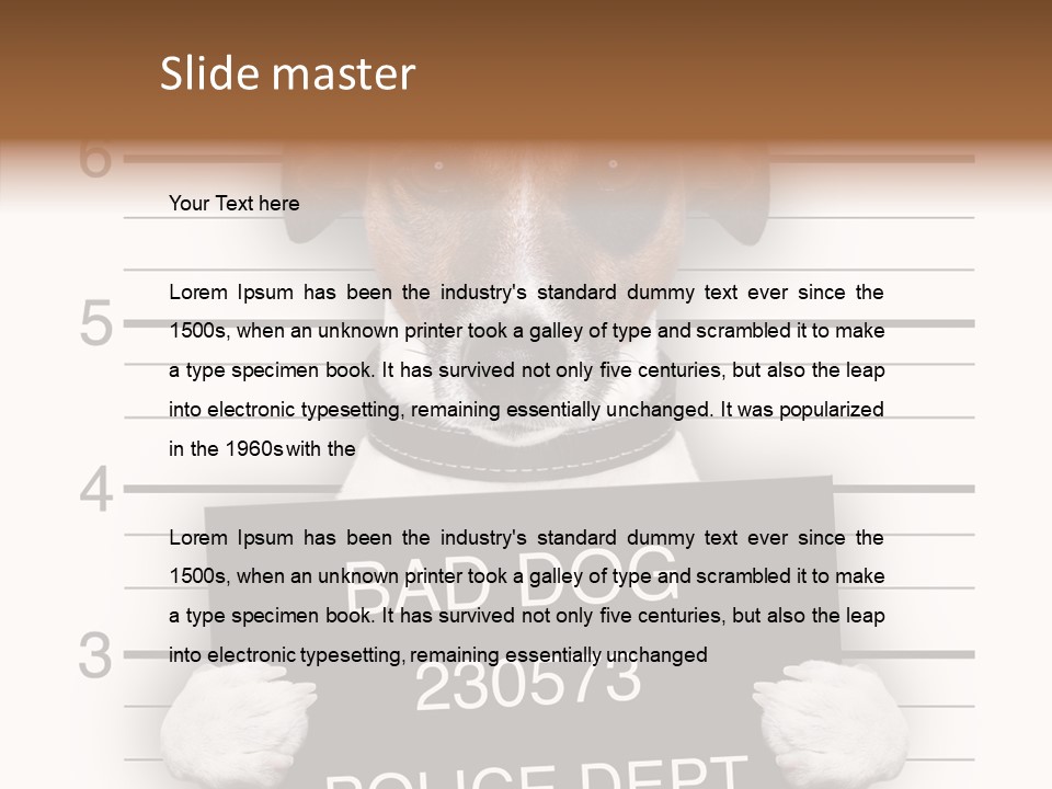 Animal Puppy Mug PowerPoint Template