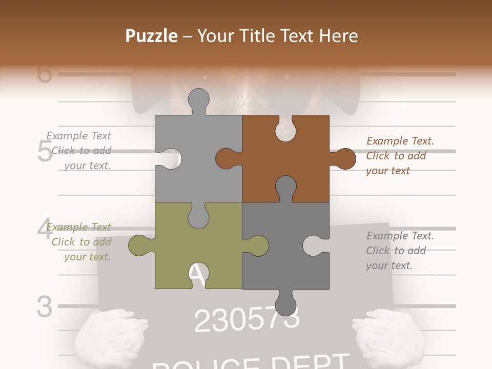 Animal Puppy Mug PowerPoint Template