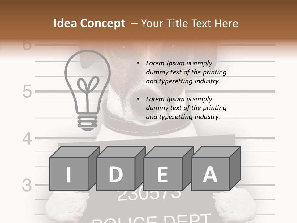 Animal Puppy Mug PowerPoint Template