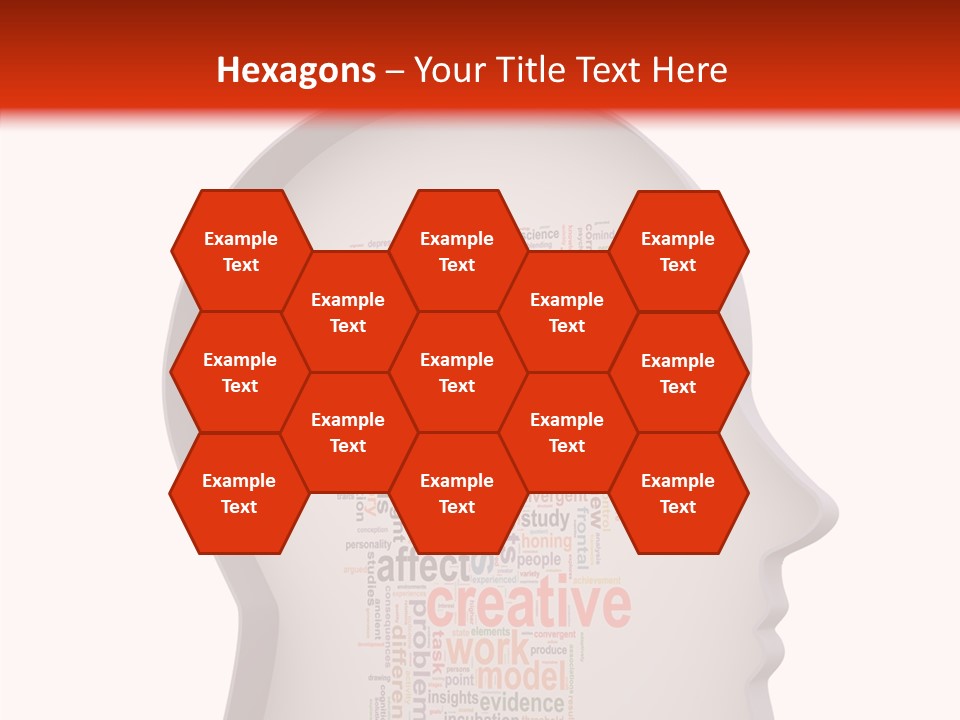 Wordcloud Illustration Cognitive PowerPoint Template