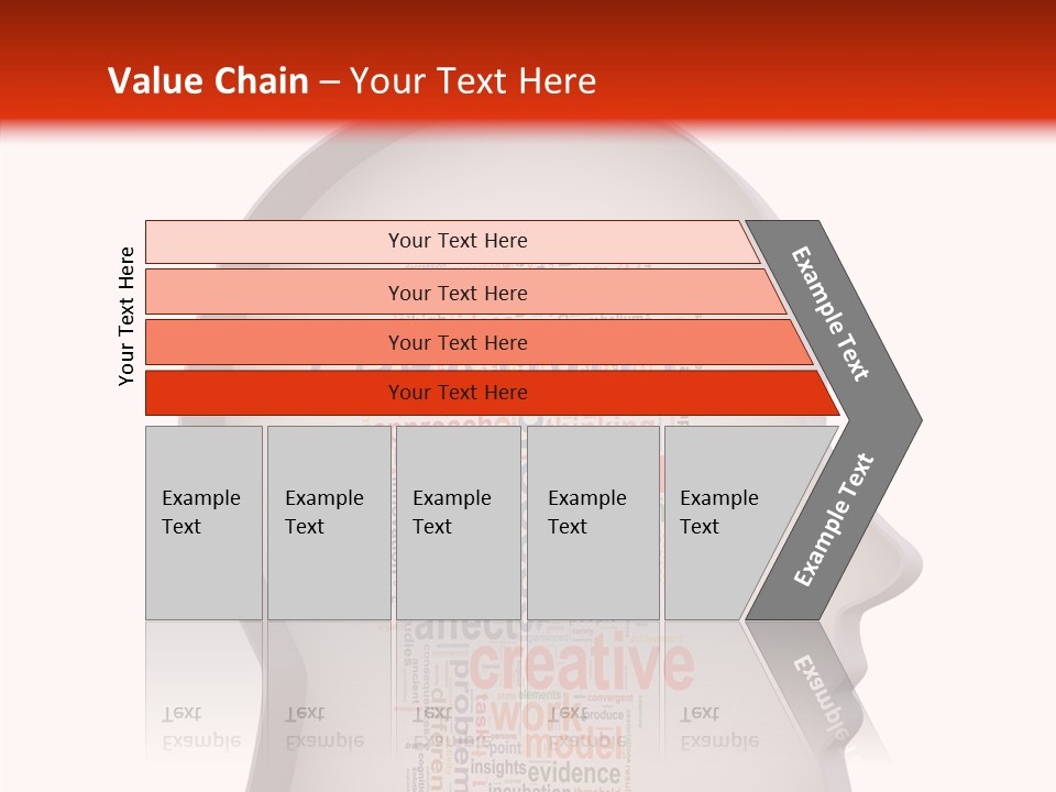 Wordcloud Illustration Cognitive PowerPoint Template