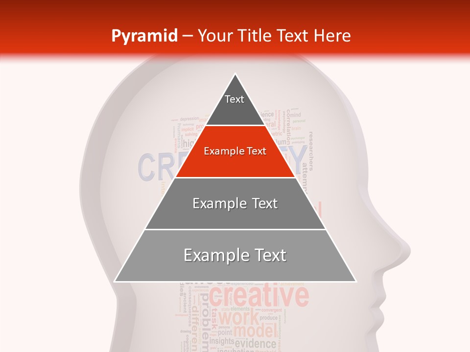 Wordcloud Illustration Cognitive PowerPoint Template