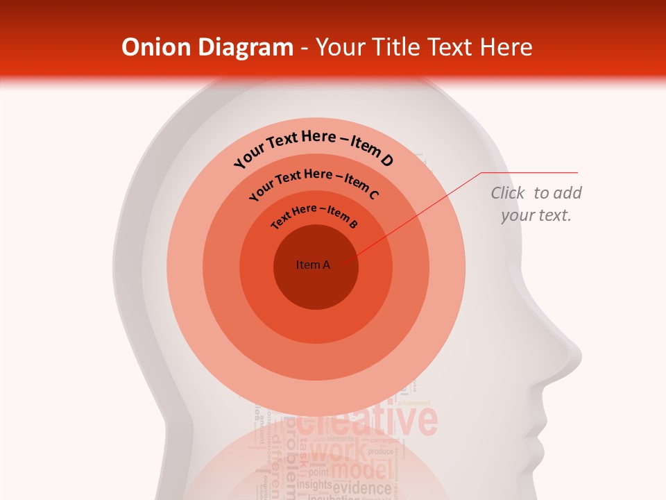 Wordcloud Illustration Cognitive PowerPoint Template
