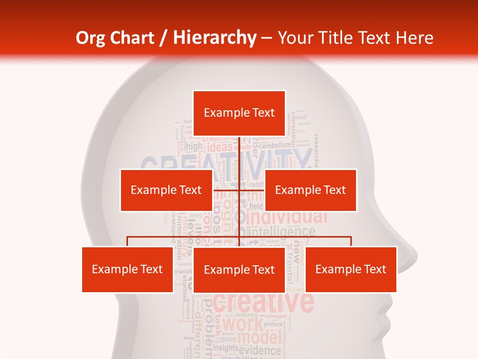 Wordcloud Illustration Cognitive PowerPoint Template