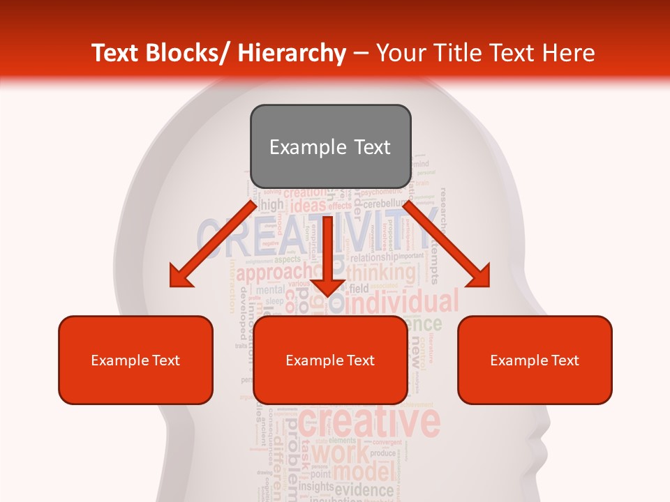 Wordcloud Illustration Cognitive PowerPoint Template