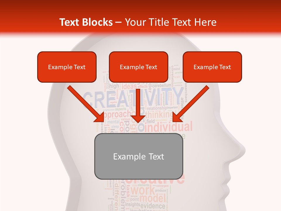 Wordcloud Illustration Cognitive PowerPoint Template