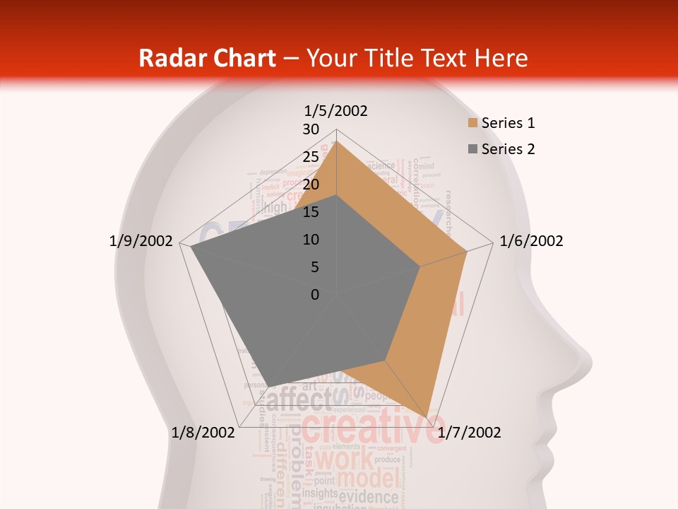 Wordcloud Illustration Cognitive PowerPoint Template